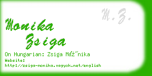 monika zsiga business card